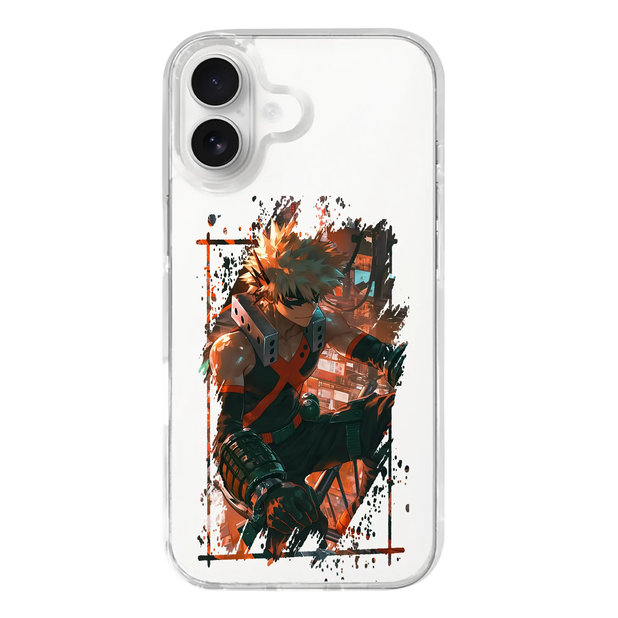 僕のヒーローアカデミア グッズ,爆豪勝己 - iPhone 17シリーズ 透明スマホケース – 薄型・耐衝撃・精密フィット保護カバー